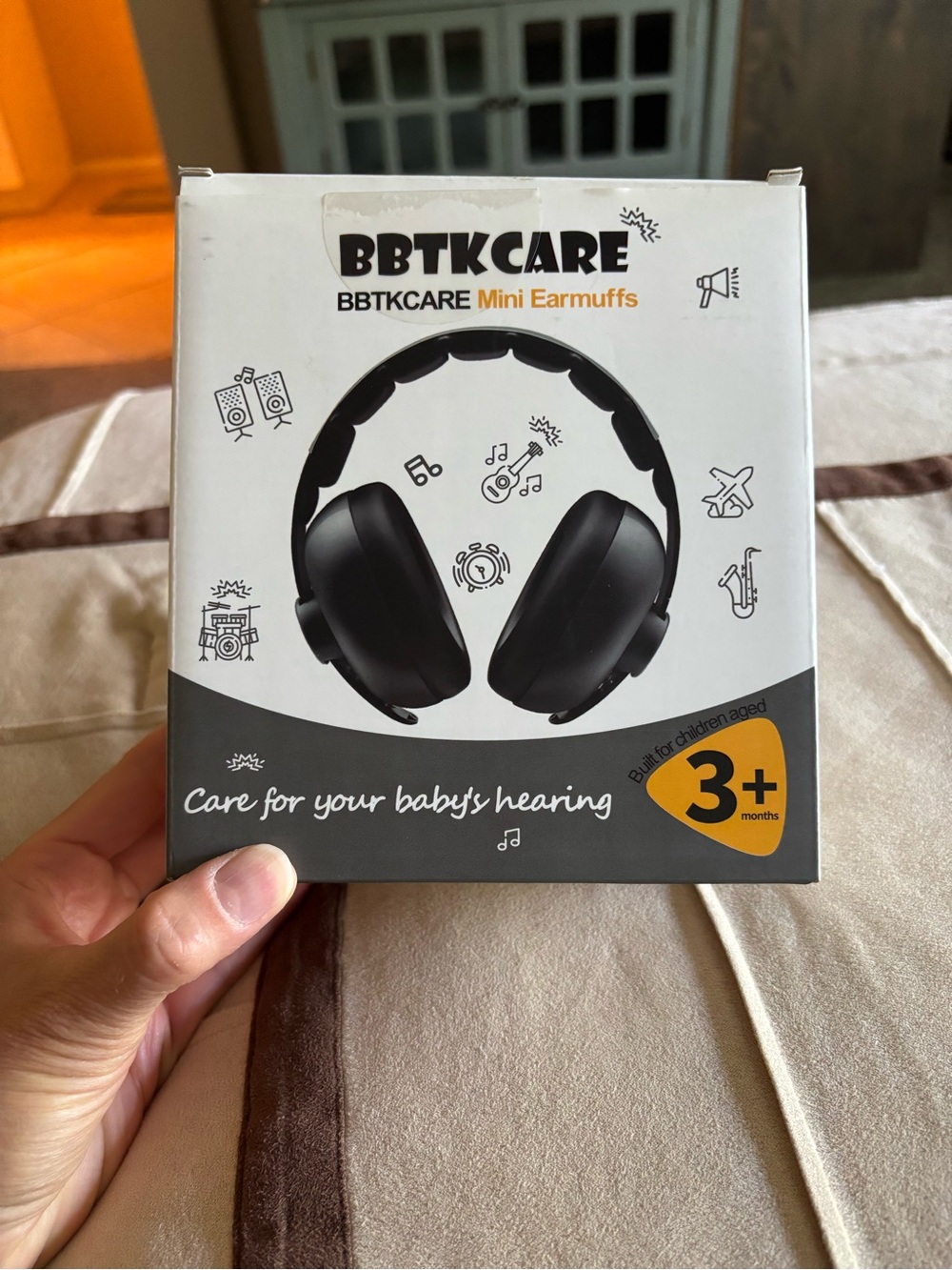 BBTKCARE baby  ear phones  - Black